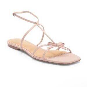 Brand New! Reformation Maya Flat Light Pink Strappy Sandals Size 7.5